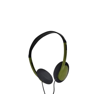 Casque filaire ONE, 1.2m, connecteur jack, bi-color noir / vert