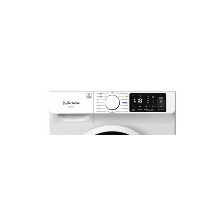 VEDETTE Lave linge frontal 60 cm 8 kg 1400 trmn LFVQ384W - vue 4