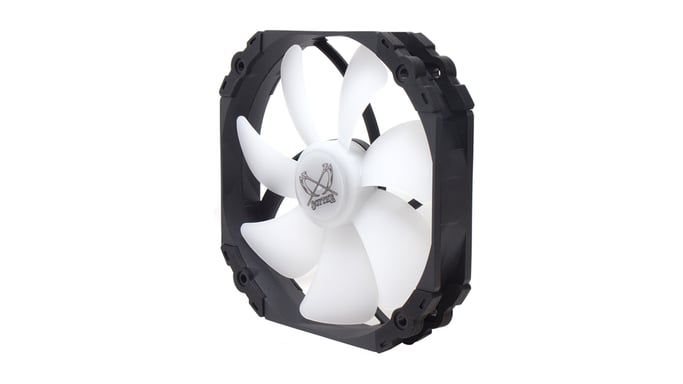 Scythe Kaze Flex 140 RGB PWM Carcasa del ordenador Ventilador 14 cm Negro, Blanco