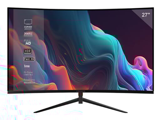 Mars Gaming MV-27C pantalla para PC 68,6 cm (27'') 1920 x 1080 Pixeles Full HD Negro