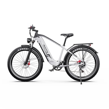 Bicicleta Eléctrica Duotts F26 Lite - Motor 500W Batería 48V18AH  Neumáticos De 26'' Freno Hidráulico - Plata Blanco