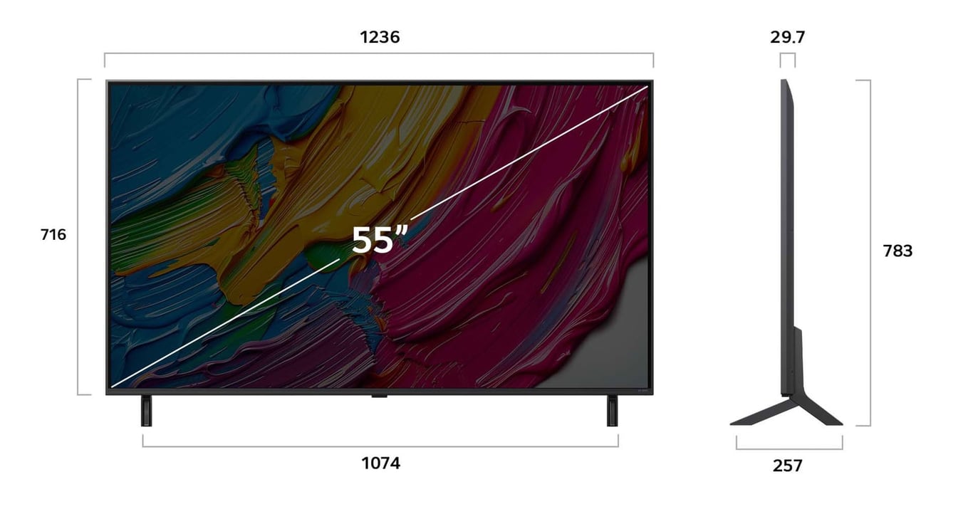 LG QNED 55QNED80A3A TV 139 7 cm 55 4K Ultra HD Smart TV Wifi Neuf - vue 2