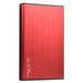 HEDEN Boîtier Disque Dur 2,5 '' en Aluminum, Boîtier Externe Portable USB3.0 vers SATA pour Une Conception sans Outil HDD/SSD de 7 mm / 9,5 mm, Prise en Charge Maximale de 4 to,Rouge