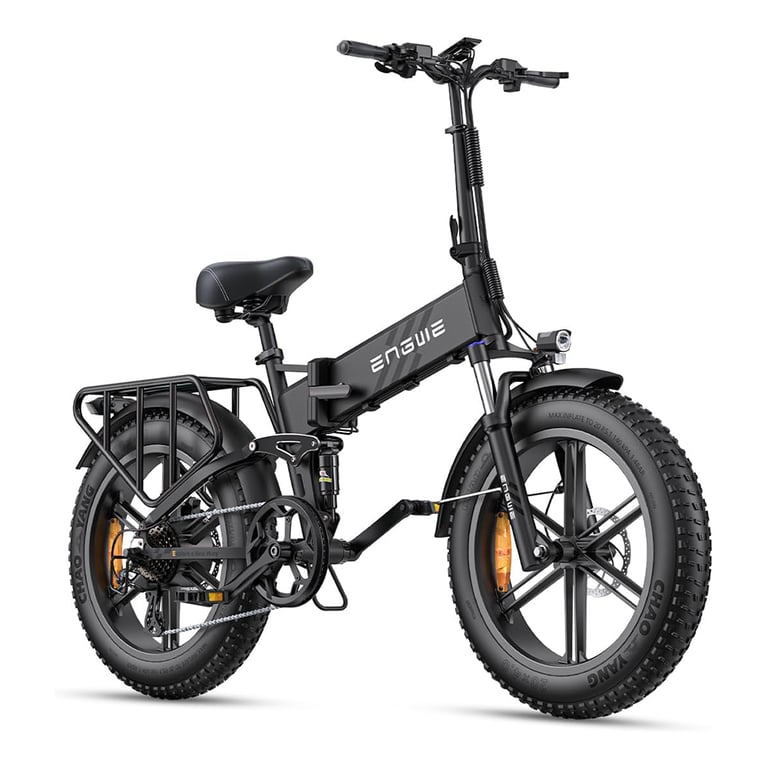 Vélo électrique pliable ENGWE ENGINE PRO 2.0 avec gros pneu 20 x 4 0 pouces batterie amovible 16 Ah suspension complète 8 vitesses Neuf