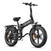 Bicicleta eléctrica plegable ENGWE ENGINE PRO 2.0 de 750 W con neumáticos anchos de 20 x 4,0 pulgadas, batería extraíble de 16 Ah, suspensión total, 8 marchas, color negro