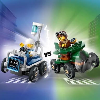 Avión Contra cama de hospital - LEGO City Pack de bólidos de Carrera 60459