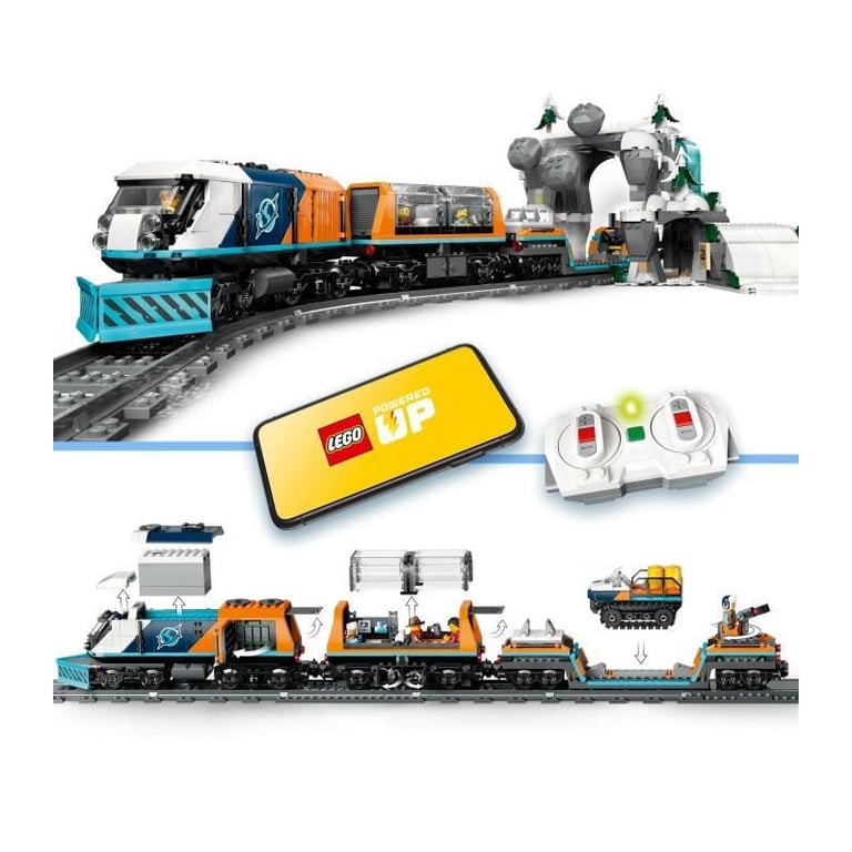LEGO® City 60470 Le train express des explorateurs en Arctique - vue 6