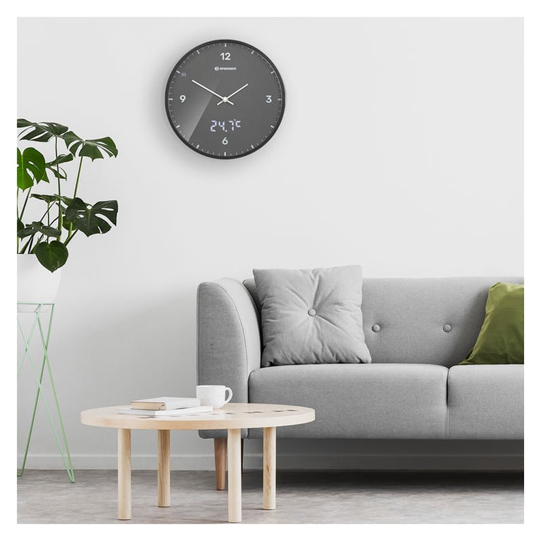 BRESSER MyTime LEDsec Horloge murale 24 cm 8020215MGU000 Neuf - vue 2