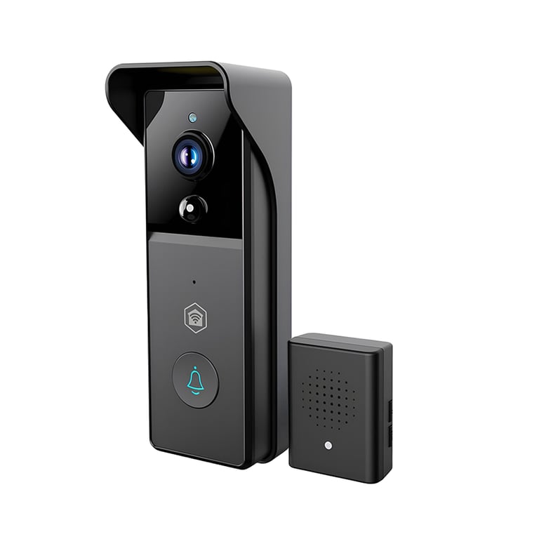 Sonnette vidéo Wi‑Fi NEDIS WIFICDP21BK Batterie 4400 mAh Caméra 3MP Sans fil carillon USB