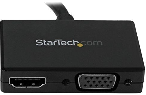 STARTECH.COM Adaptateur audio / vidéo de voyage - Convertisseur 2-en-1 DisplayPort vers HDMI ou VGA 