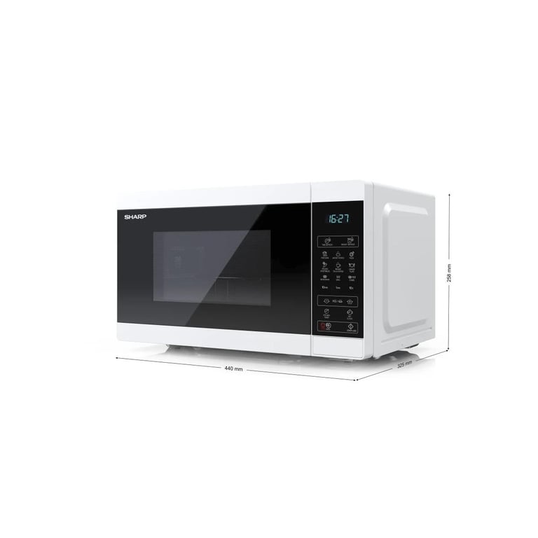 Micro-ondes Sharp YC-MG02E-W – 20L, 800W, Gril, Commandes Numériques - vue 5