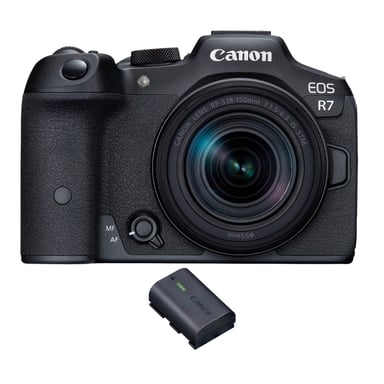 Appareil photo hybride Canon EOS R7 + RF-S 18-150mm STM + 1 Canon LP-E6NH + Ebook  20 astuces pour des images qui claquent  - Neuf