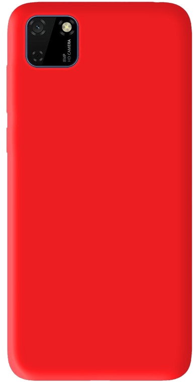 Coque silicone unie compatible Mat Rouge Huawei Y5P