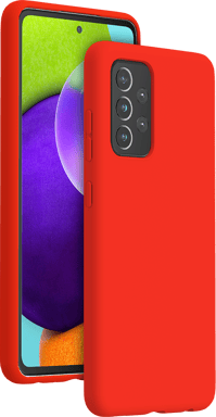 Funda de silicona SoftTouch roja para Samsung G A52 4G / A52 5G / A52s 5G Bigben