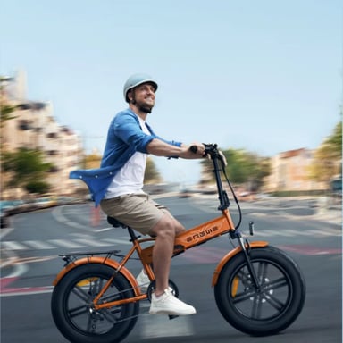 ENGWE EP-2 BOOST E-bike - Motor 250W Batería 624Wh 20x4.0 con Frenos Hidráulicos - Marrón