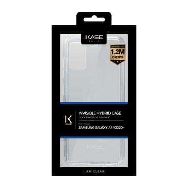 Coque hybride invisible pour Samsung Galaxy A41 2020, Transparente