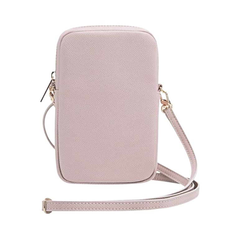 Guess Sac pour Smartphone à Bandoulière Grainé 4G Rose - vue 4