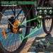 Bicicleta eléctrica urbana WITAMBIKE C26 PRO para adultos, batería de 36 V y 20 Ah - Blanca