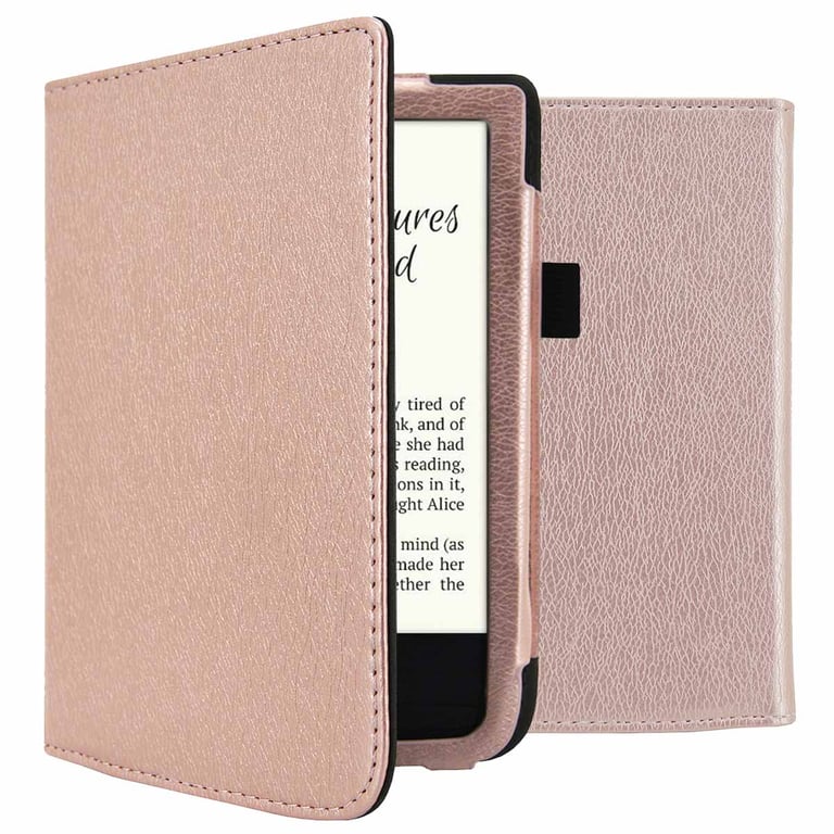 imoshion Étui de liseuse portefeuille en cuir végan pour Pocketbook Touch Lux 5 / HD 3 / Basic Lux 4 / Vivlio Lux 5 Neuf