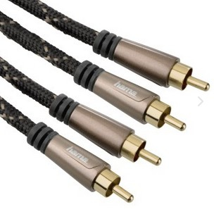 Hama 122292 câble audio 1,5 m 2 x RCA Noir