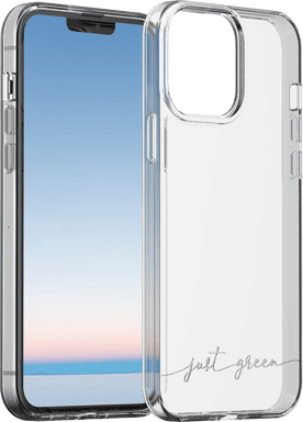 Coque iPhone 13 Pro Max Infinia Transparente - 100% Plastique recyclé Just Green