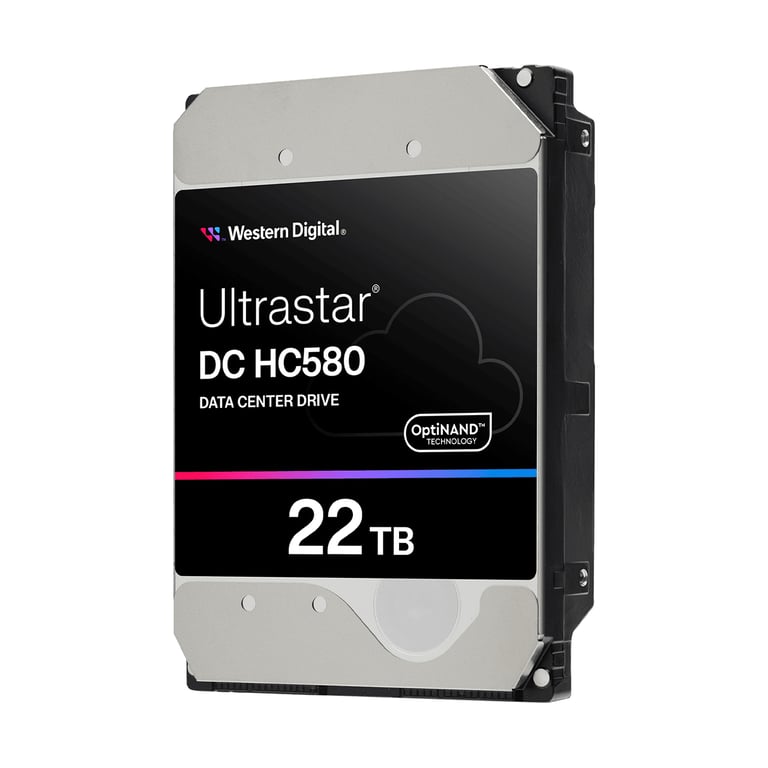 Western Digital Ultrastar DC HC580 disque dur 22 To 7200 trmin 512 Mo 3.5 SAS Neuf