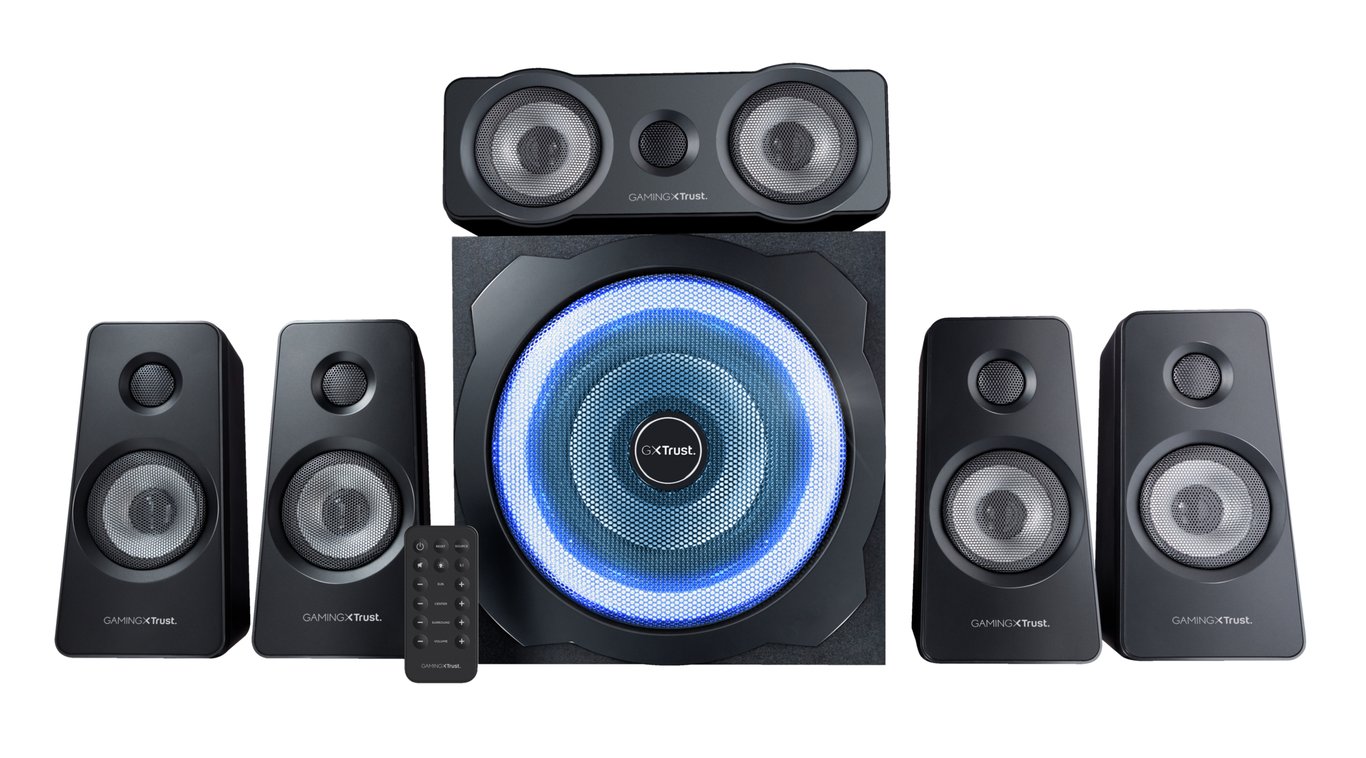 Trust GXT 658 Tytan 5.1 conjunto de altavoces 90 W Universal Negro 5.1 canales