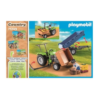 Playmobil 71249 - Tractor Con Remolque