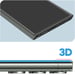 Blueo Verre trempé pour Samsung Galaxy S23 Ultra Incurvé Fixation lampe UV Transparent