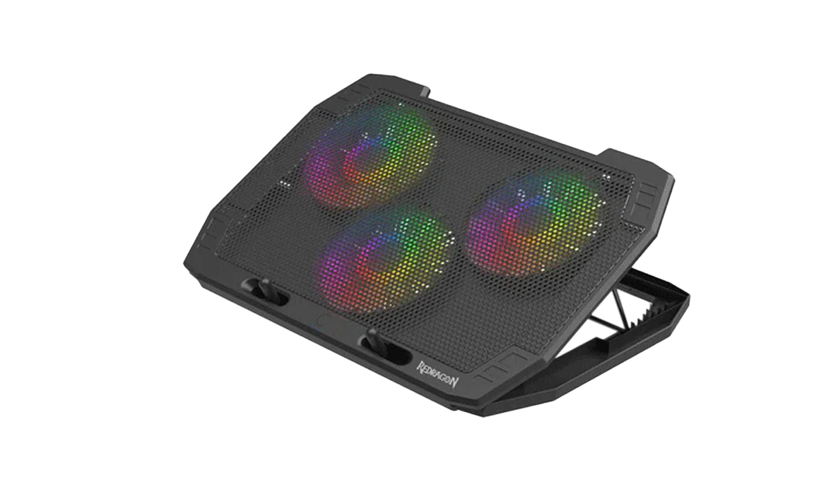 Redragon GCP511 INGRID Support ventilé pour PC Portable Ordinateur jusqu'à 17 Retroéclairage RGB 3 ventilateurs Neuf - vue 3