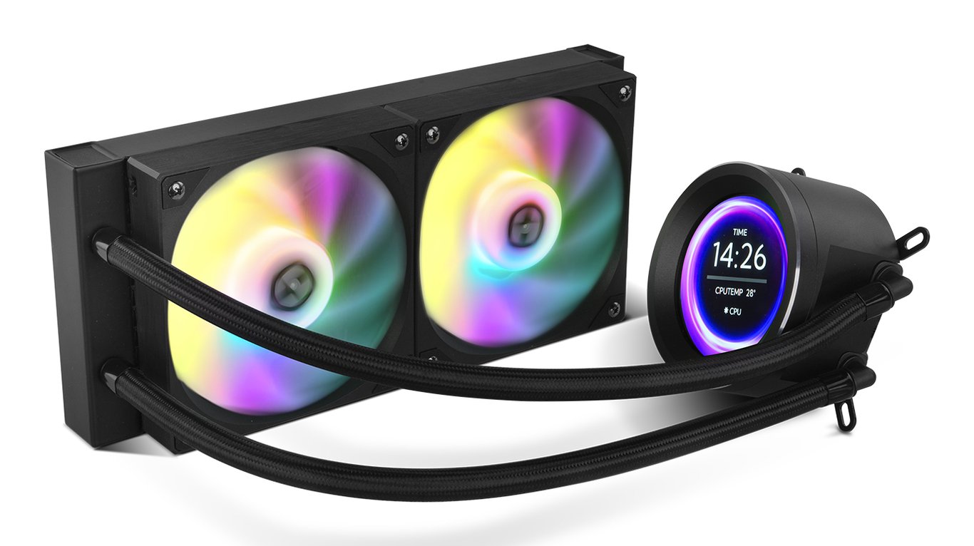 NOX Hummer X 240 LCD Processeur Refroidisseur d'air 12 cm 1 pièce Neuf - vue 4