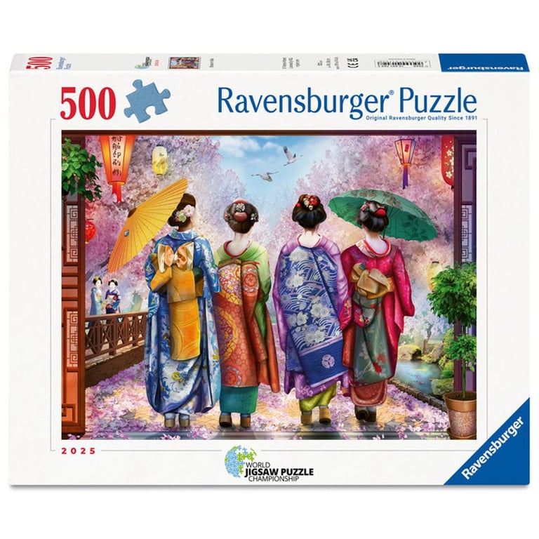 Puzzle 500 pièces : Promenade fleurie Ravensburger France - vue 9