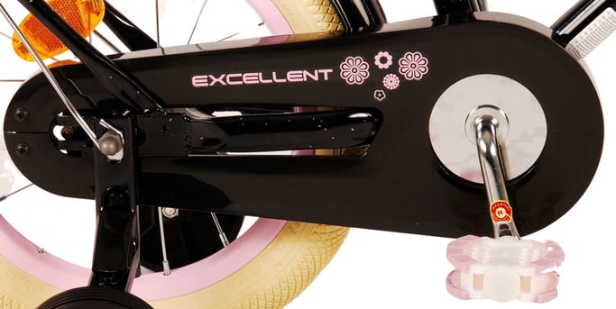 Volare Excellent Vélo de ville Noir, Rose 14 ''