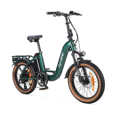 Bici elettrica CYRUSHER Nova 20'' Step-through con motore da 250 W e batteria da 36 V e 15 Ah