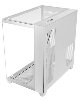 MARS GAMING Modello del prodotto : Case Mid Tower ATX MC-3C RGB con pannelli in vetro (bianco)