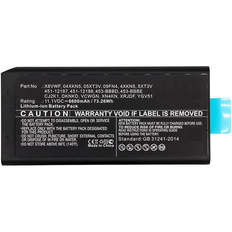 CoreParts MBXDE BA0185 composant de laptop supplémentaire Batterie Neuf