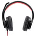 Hama HS-USB400 Casque Avec fil Arceau Jouer USB Type-A Noir, Rouge
