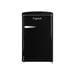 Réfrigérateur table-top FRIGELUX R4TT108RNE rétro noir 108 L avec freezer 4 étoiles et éclairage LED