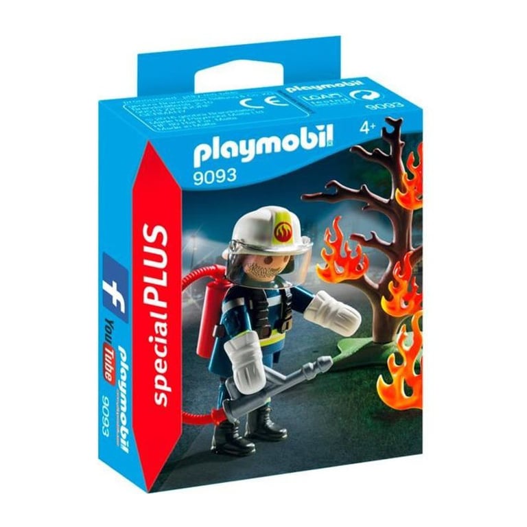 Playmobil 9093 Pompier Avec Arbre En Feu - vue 2