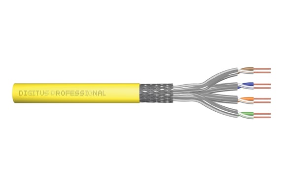 Digitus DK-1743-A-VH-1 câble de réseau Jaune 100 m Cat7a S/FTP (S-STP) - Neuf