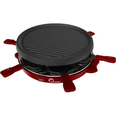 Apparecchio per raclette Little Balance 8947 6 persone 800W Piastra grill Ø30 cm Rosso