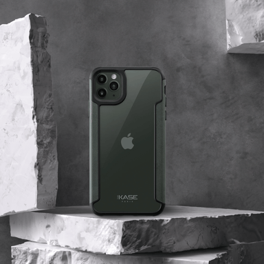 Guscio ibrido vintage per Apple iPhone 11 Pro Max, verde nordico