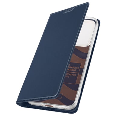 Dux Ducis Funda con cierre para Xiaomi 14 efecto satinado con Tarjyero Dux Ducis Azul oscuro