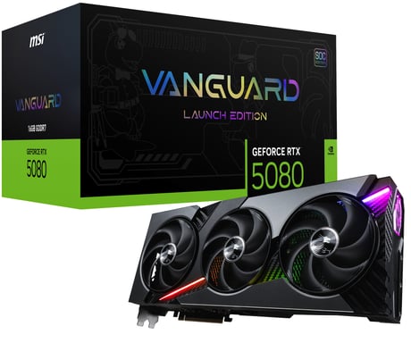 MSI GeForce RTX 5080 16G VANGUARD SOC LAUNCH EDITION NVIDIA 16 GB GDDR7