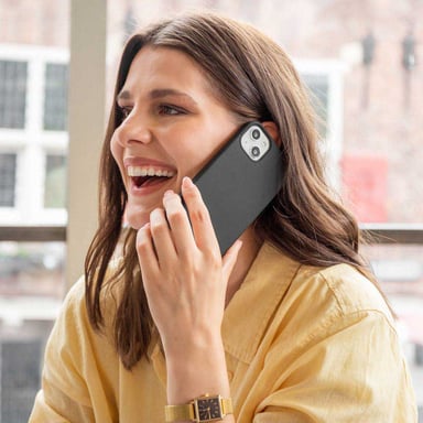 Accezz Coque Liquid Silicone pour Samsung Galaxy A14 (5G) - Noir