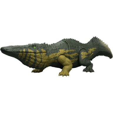Figurine dinosaure sonore - JURASSIC WORLD  - Stomatosuchus - Sons et lumieres - Attaques - Mode mutant - Neuf