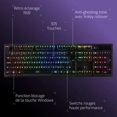 CA-290 Tastiera Meca Lowprof Nero RGB