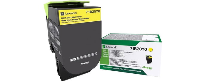 Lexmark 71B20Y0 Cartucho de tóner amarillo, Programa de devolución
