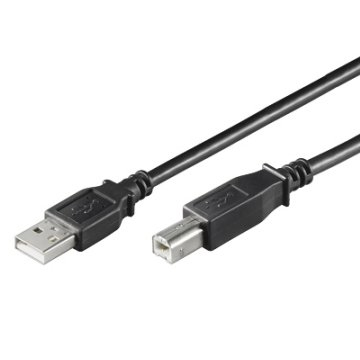 Ewent EC1004 Cavo USB 2.0 1,8 m USB B USB A Nero