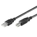 Ewent EC1004 Cavo USB 2.0 1,8 m USB B USB A Nero